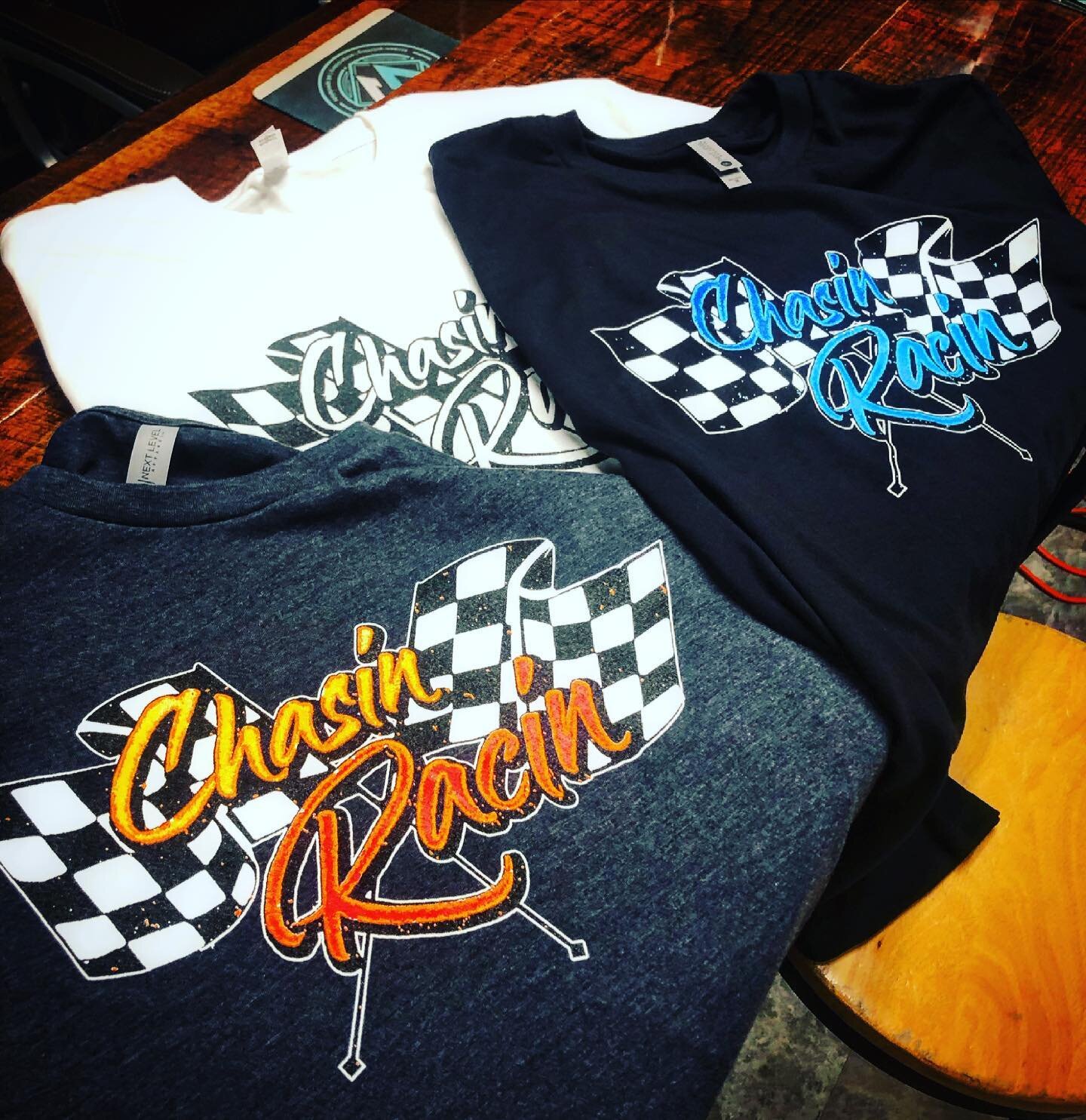 A buddy of mine asked me if he could have some shirts for Bristol this weekend. I said hell yeah brother let&rsquo;s go racin! It&rsquo;s Bristol baby!! #chasinracin