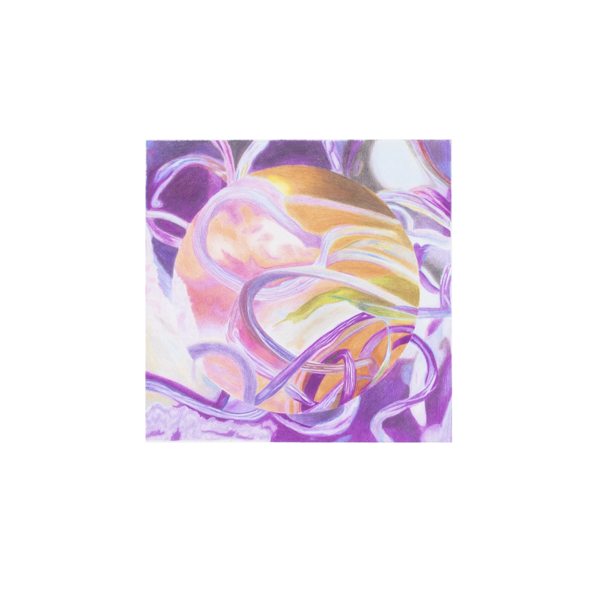 Unseen Unless Sought #1, 2021, color pencil on paper 