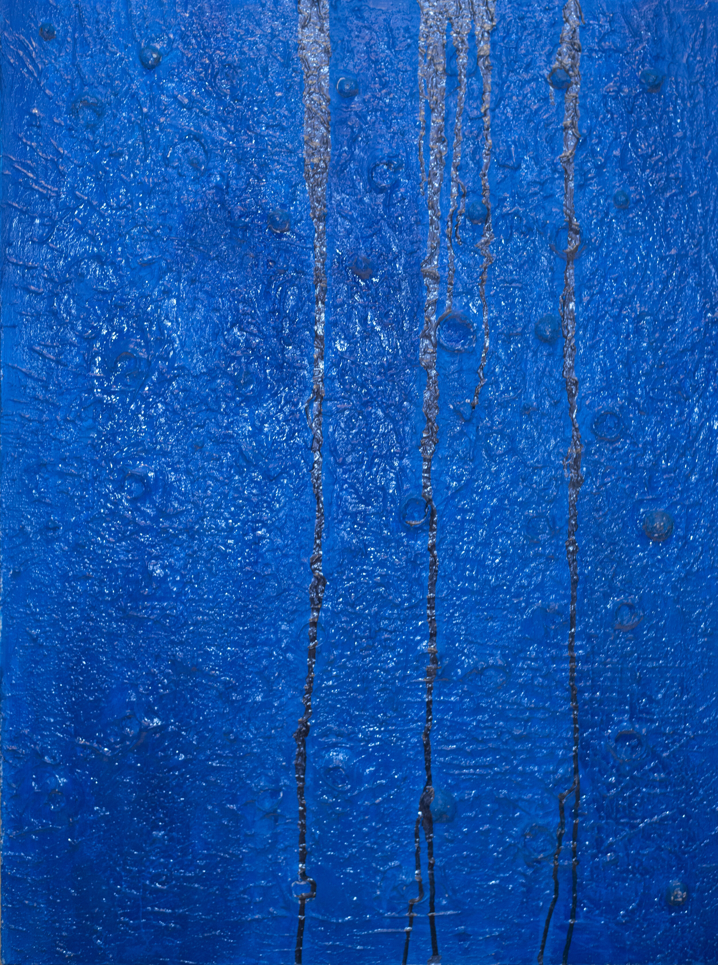 Rain, acrylic and mix media on canvas, 40.5x30, 2016