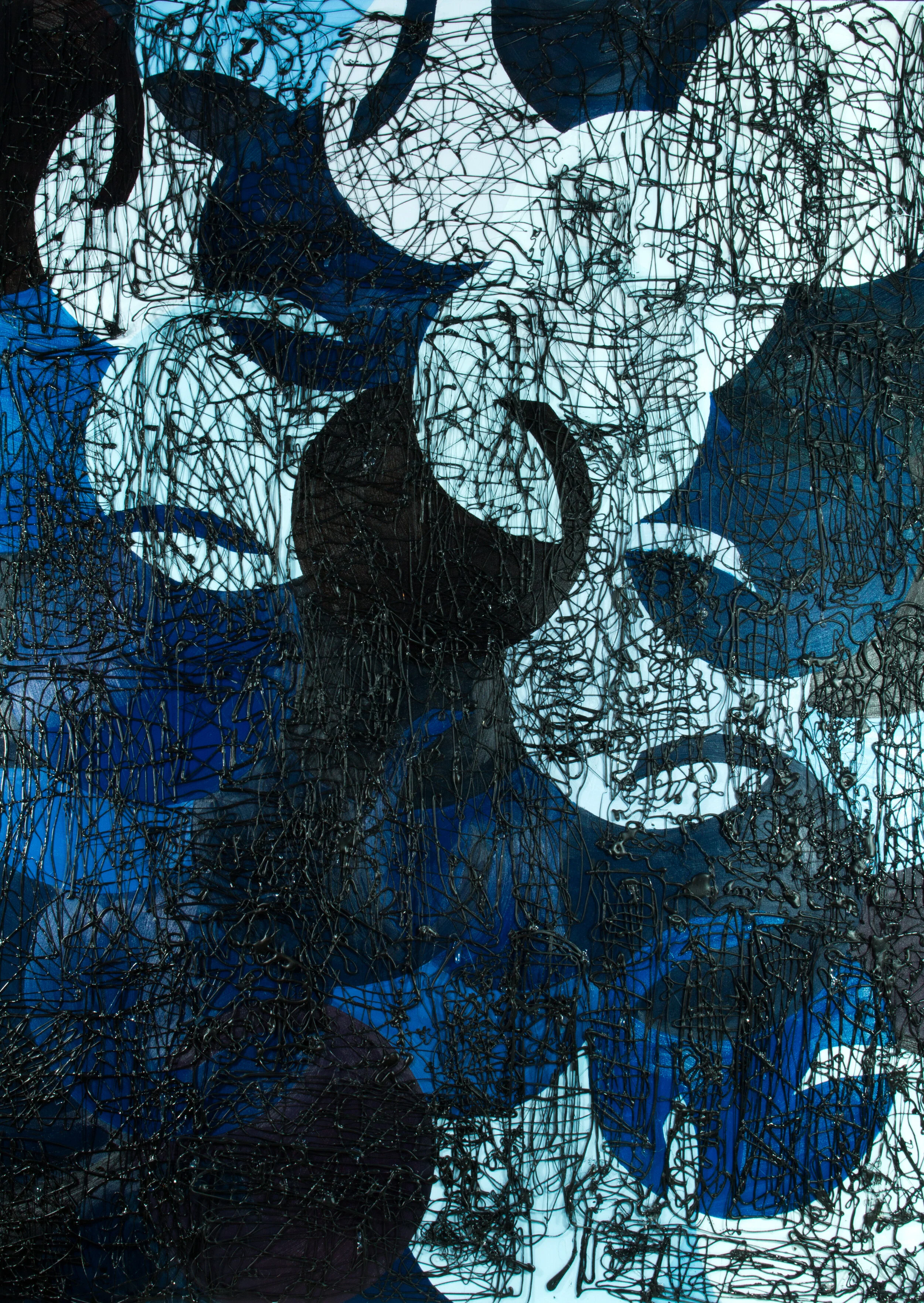 Untitled, oil paint and mix media on canvas, 48x36, 2016