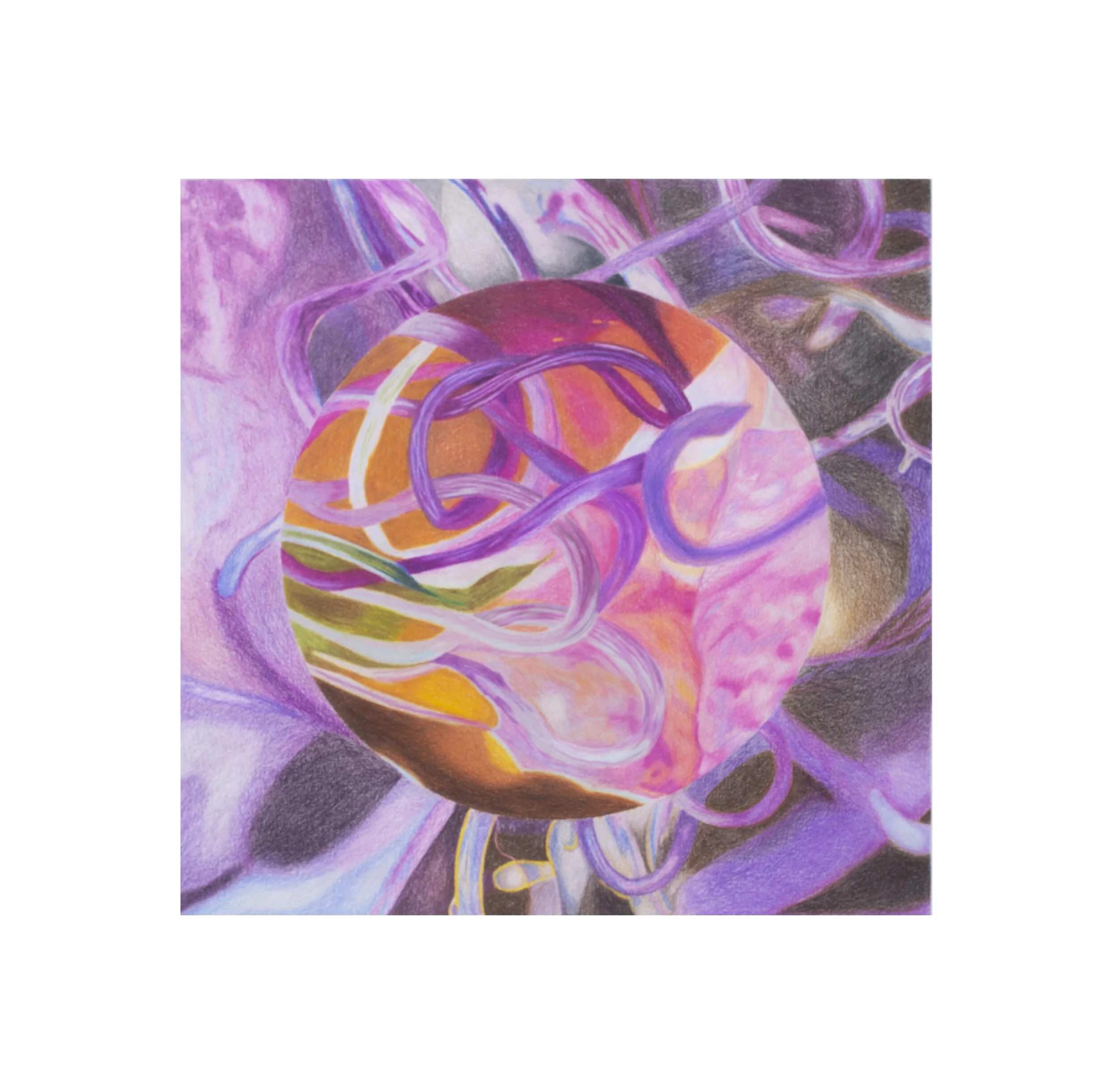Unseen Unless Sought #2, 2021, color pencil on paper