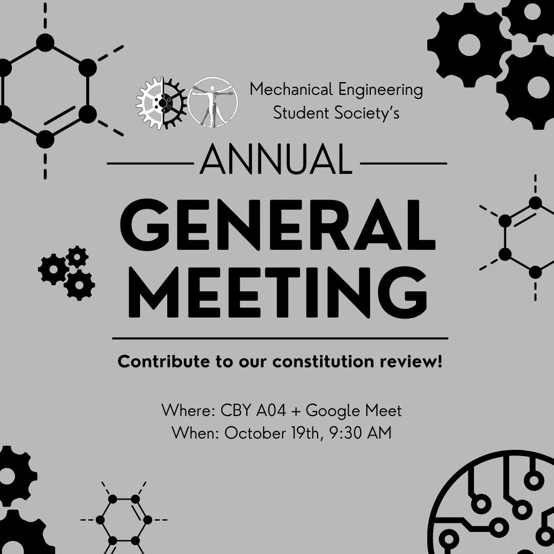 Ever wondered how MESS actually works behind the scenes? 👀
Come by our Constitution Review Meeting! Ask questions, share your thoughts, and see how you can help make a difference! ⚙️

📅 October 19th, 9:30 AM, CBY A04
🔗 The online meeting link will