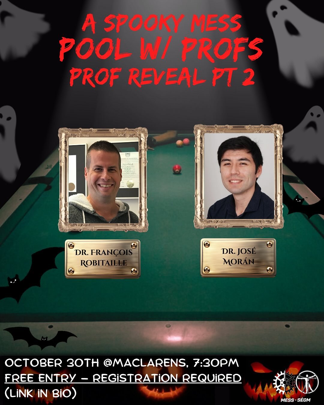 What a lineup! MESS looks forward to seeing students and profs at pool this Thursday! 
//
Quelle programmation ! Le S&Eacute;GM a h&acirc;te de retrouver les &eacute;l&egrave;ves et les professeurs au pool ce jeudi !
