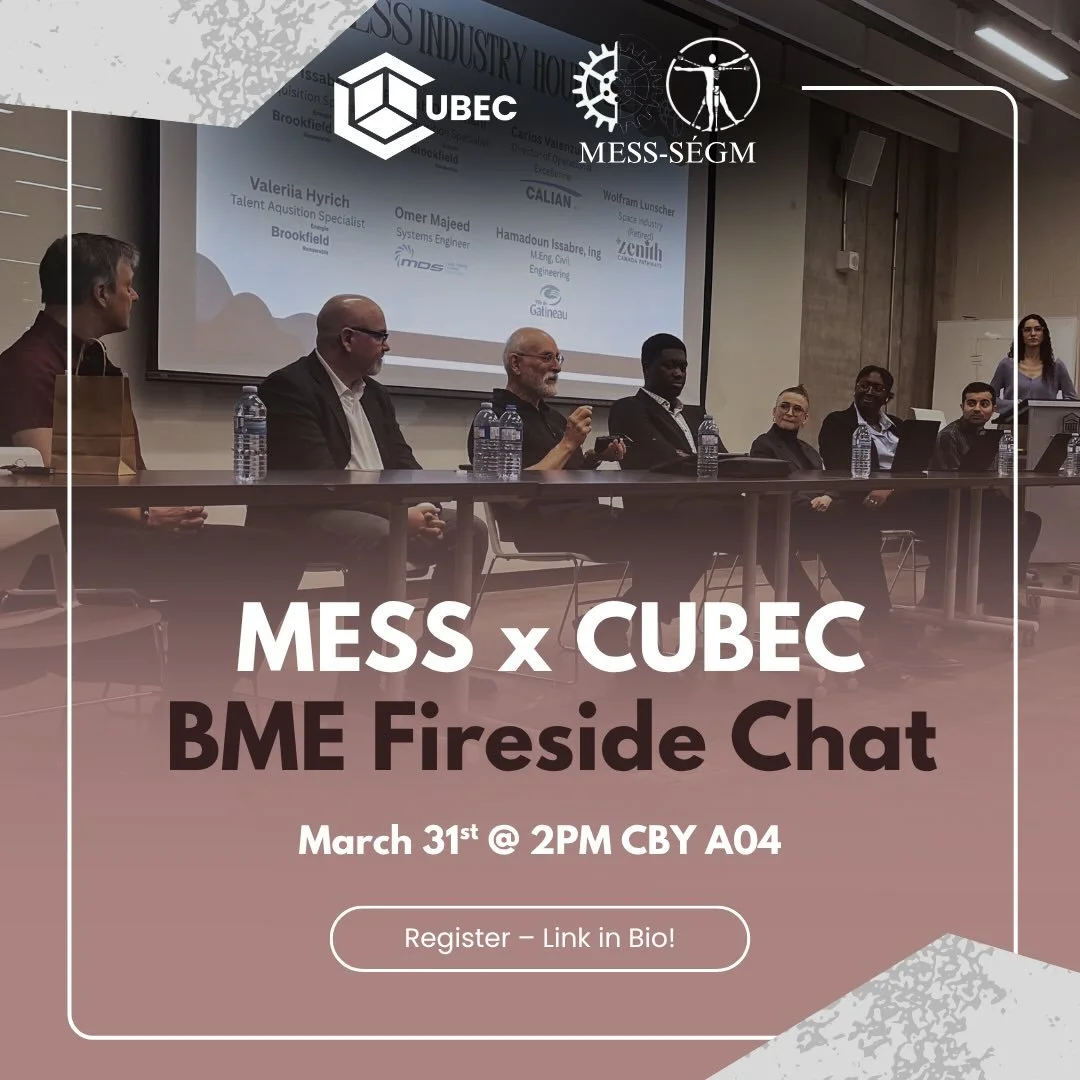 Interested in biomedical engineering careers? Not sure what industry actually looks like after school? This is for you.

Join us for a 45-minute fireside chat with industry professionals, followed by networking where you can ask questions, make conne