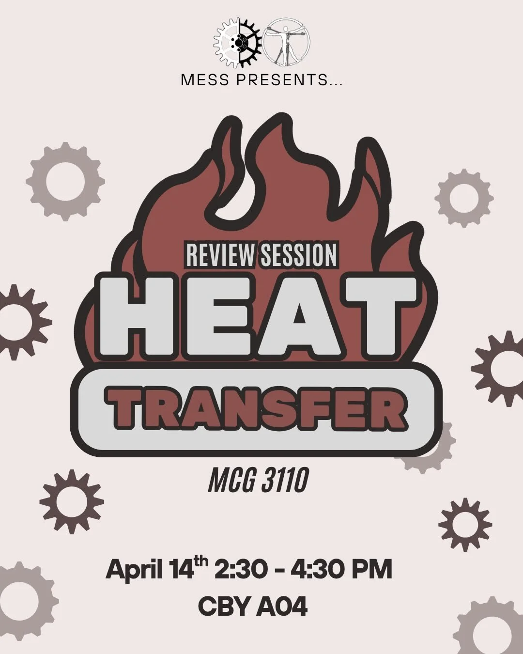 TOMORROW! Come join us in CBY A04 for some review before your Heat Transfer final 🔥📝 

No need to sign up! Just show up with your learning cap ON ‼️

&mdash;-

DEMAIN ! Venez nous rejoindre &agrave; CBY A04 pour un r&eacute;vision avant votre final