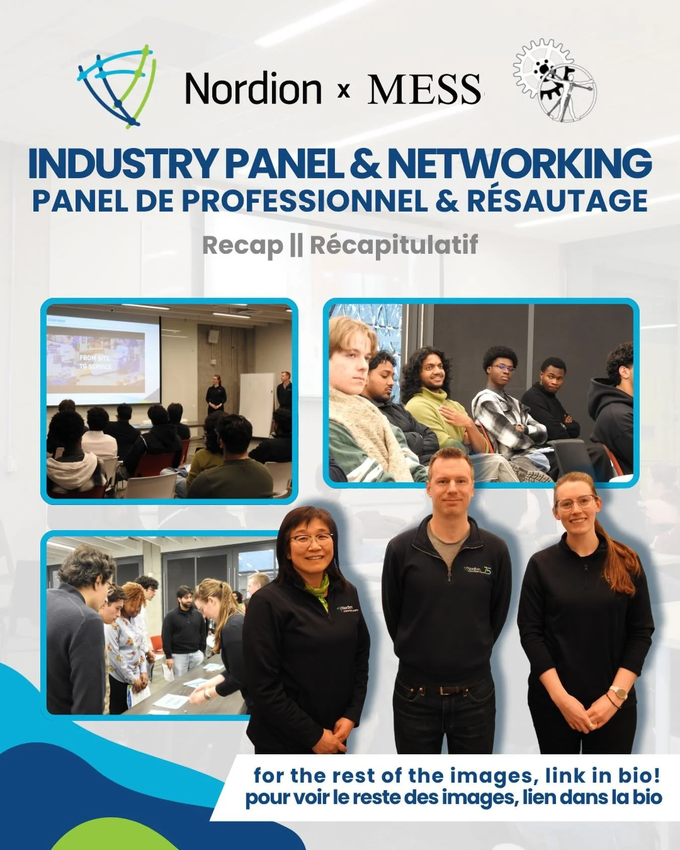 Sorry for the hiatus everyone! ⚙️ Get ready for some recaps form this semester, starting with the Nordion x MESS Industry Panel! 🙏‼️

&mdash;

D&eacute;sol&eacute; pour la pause tout le monde ! ⚙️ Pr&eacute;parez-vous &agrave; quelques r&eacute;capi