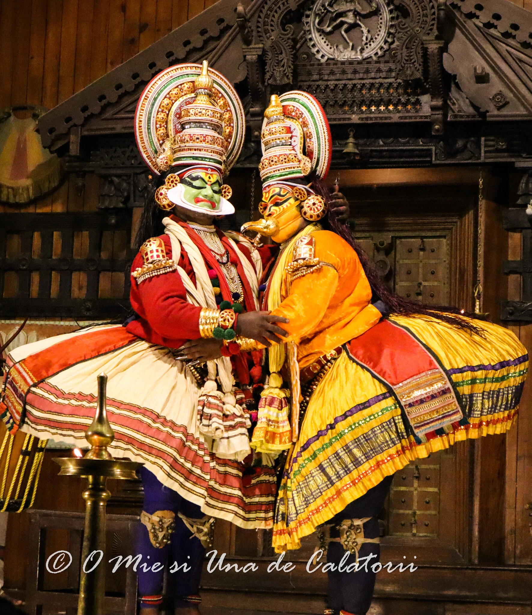 India. Traditii si ritualuri. Kathakali in Kochi