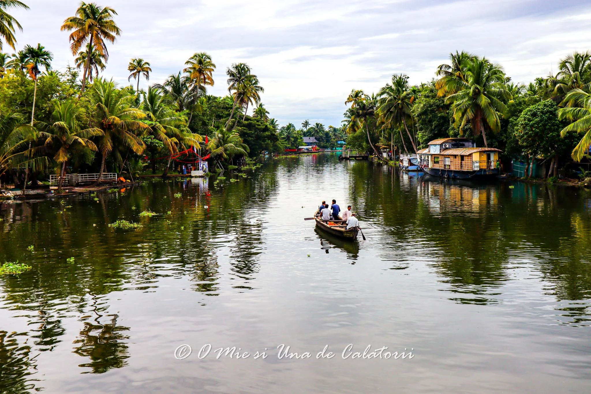 Alleppey: o plimbare cu barca pe canale, cel mai potrivit mod de a descoperi Kerala backwaters
