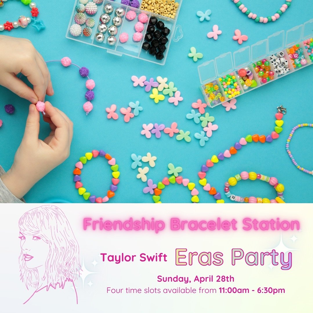 So make the friendship bracelets, take the moment &amp; taste it 💖 We can&rsquo;t wait to see what you make this Sunday! Grab your tickets at the link in bio 🎟️🪩 #rvaevents #rvaerasparty