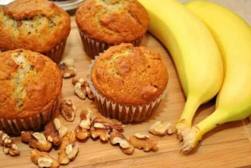 Canna Banana Nut Muffins