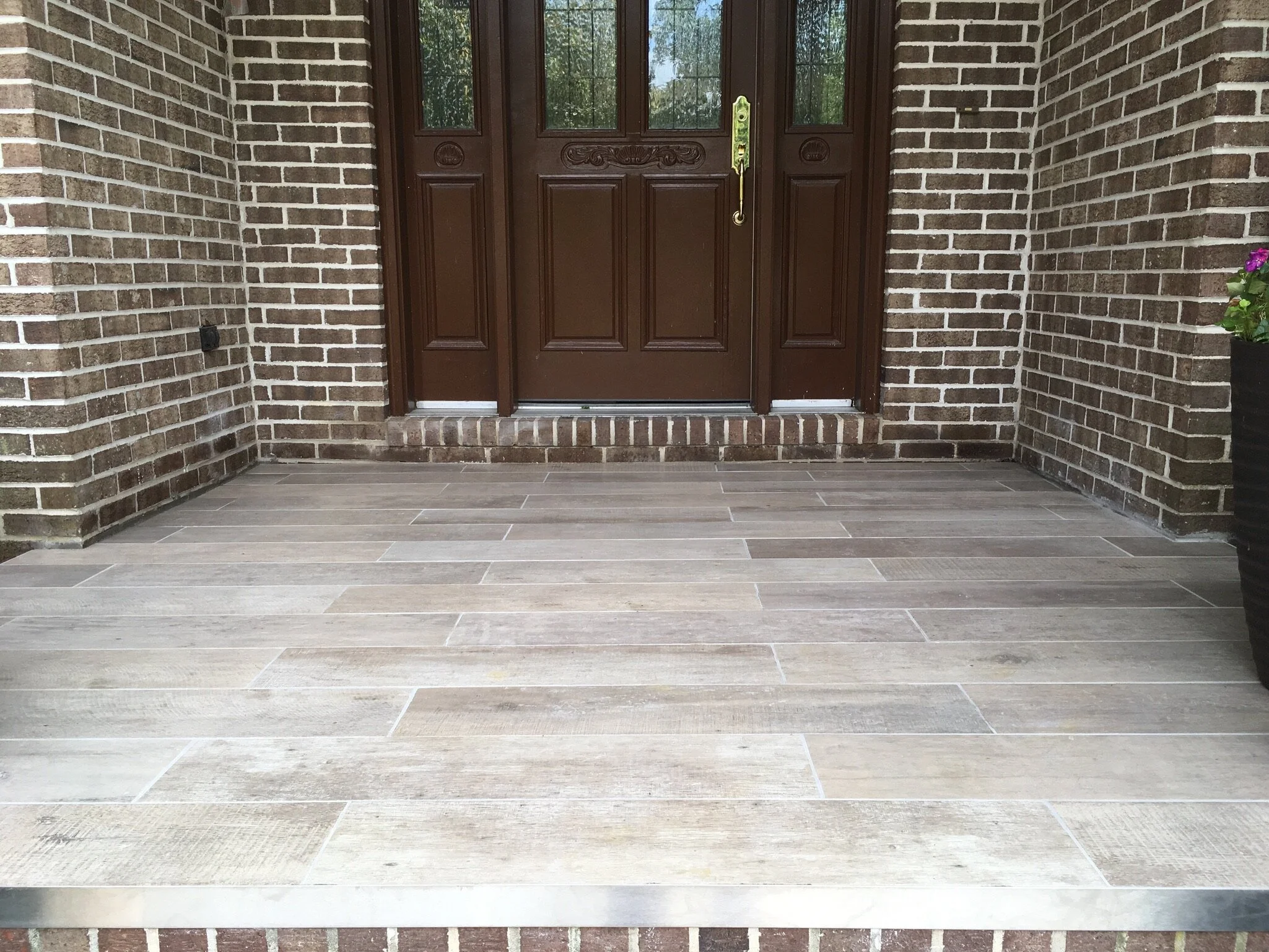 Porch Tile: After