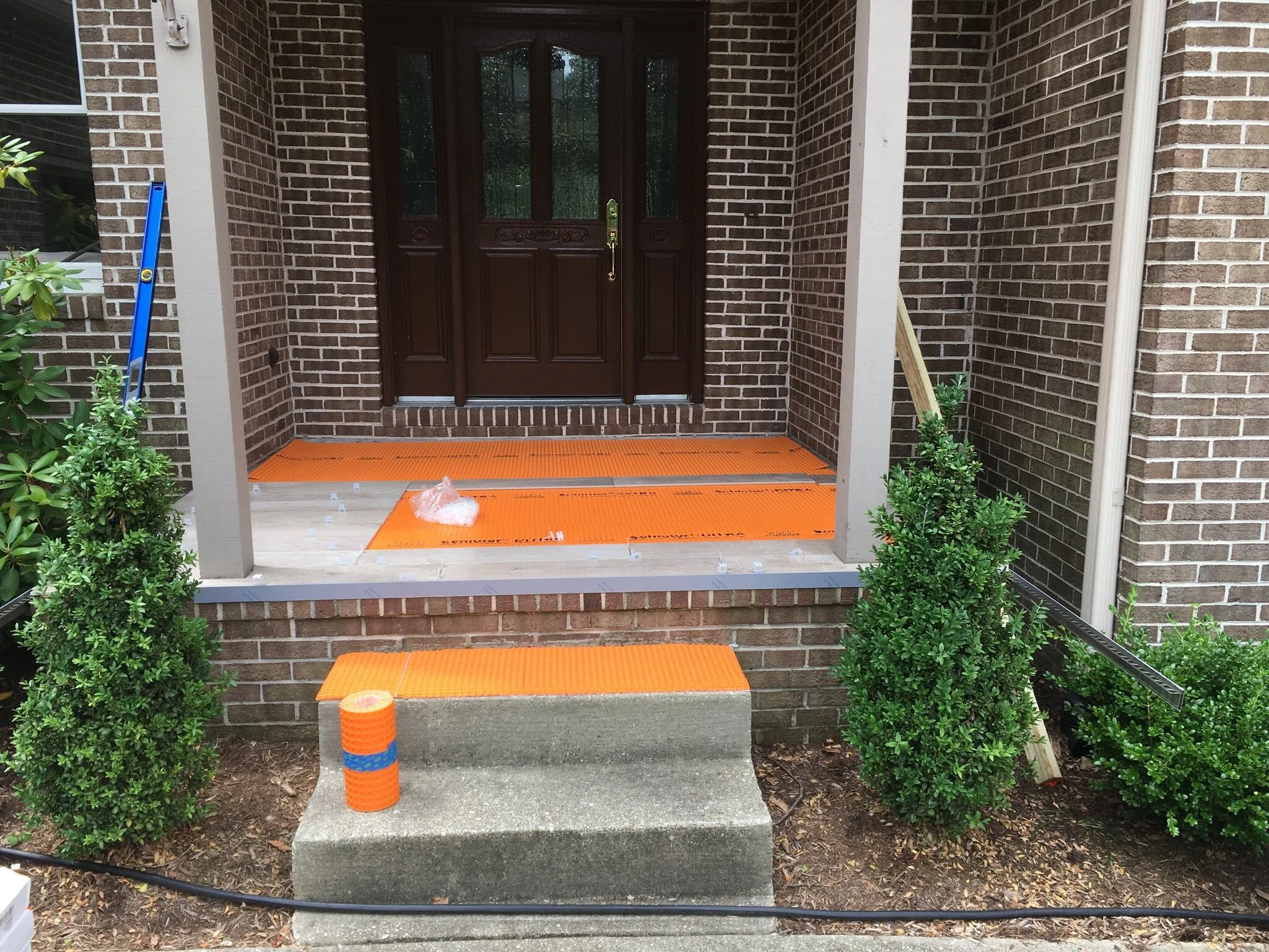 Porch Tile: In Progress