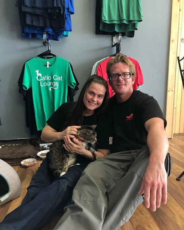 Another great adoption day at The Catio! 🥳 
Congratulations to the FIVE kitties who have been adopted so far today. 
Tibbs came from a Kill shelter :( He has a rough time coming into such an overwhelming environment and hid in the litter boxes for a few days as most kitties do. Tibbs continued hiding as we worked with him each day and finally a few days ago we moved him into the lobby where he immediately started doing better!! With other kitties only visiting him sometimes he really started to relax and he found out that kitty tents were a much better place to hide than litter boxes! Tibbs won his new furever family over so quick yesterday. They came back this morning ready to take him home! Congrats Tibbs we’re so proud! ❤️ Xander came in with his sisters and played and played his way into his new family’s hearts. He was so excited to go home with his new human sister! 
Fanta the fluff! He came in from a kill shelter as well :( Fanta was pretty scared for a few days but got brave and started exploring the catio and eventually found a favorite cat tree. Fanta’s furever dad came in and already knew he wanted to meet mister Fanta. Immediately he knew Fanta was the one and the two had a happy ending #adopted 🐾
Sweet Boomer came in with her four brothers, some of you may remember the polydactyl Hotdog, but Boomer is one too! Boomer and her hand mittens won over her new mama who couldn’t wait to scoop her up and love her furever. 😻 
Miss Feisty was abandoned during a move and some awesome people with Nashville Cat Rescue took her in and gave her a second chance to find her furever home and it payed off! Miss thang is on her way to a happy furever with her new mama. The two knew instantly it was meant to be. Congrats Feisty🥳 
Thanks everyone for stopping in today and making it such a good adoption day!!