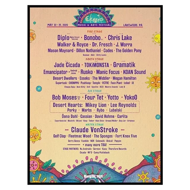 Let&rsquo;s be real. We&rsquo;re absurdly excited about @elementsfestival_ this year. It is an amazing time of the year. Music and art blend into one seamless experience that can only be described as truly communal ❤️🧡💚💙.
We have a bunch of our DJ