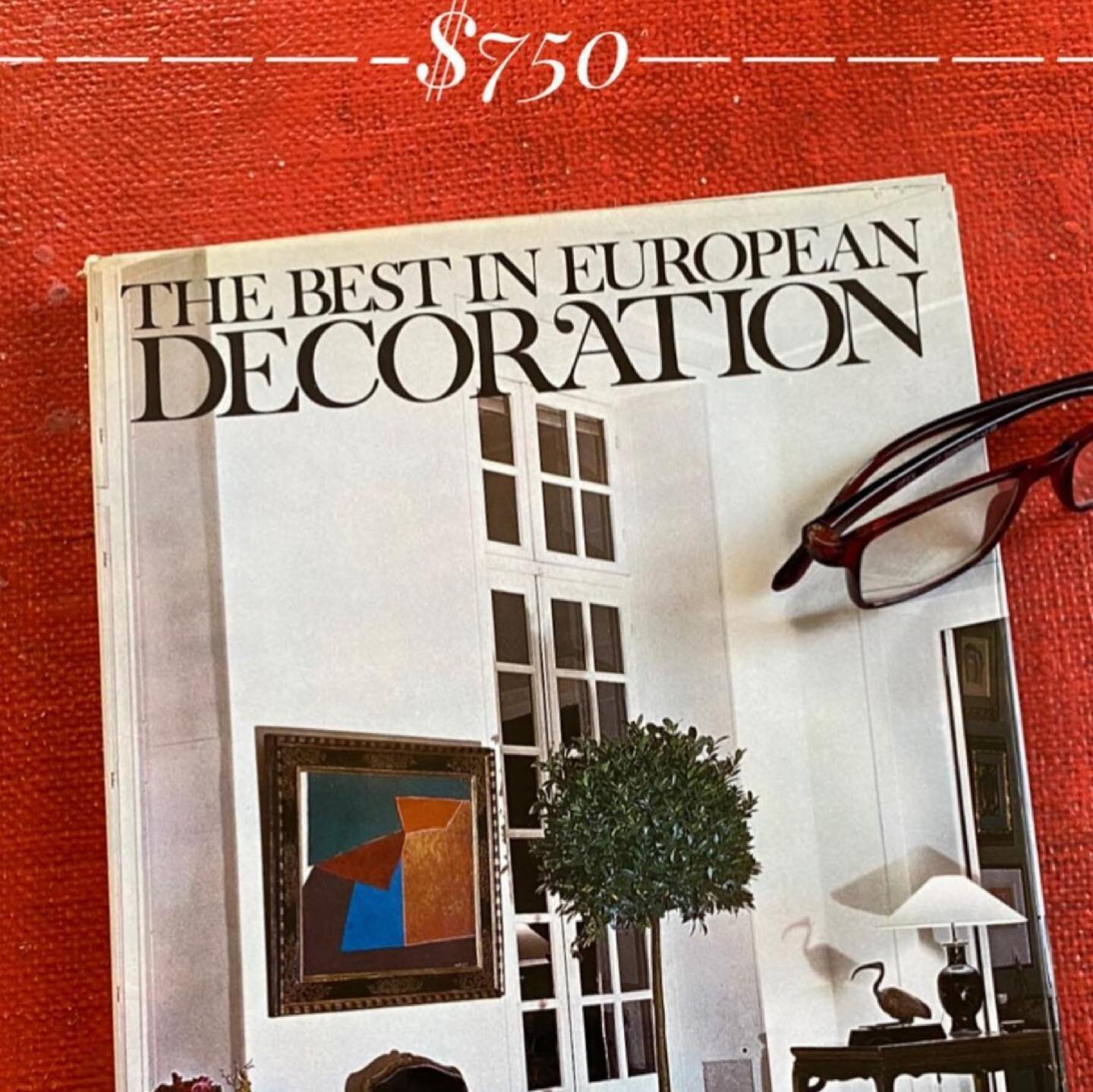 $750. THE BEST IN EUROPEAN DECORATION. From Rosamond Bernier&rsquo;s inimitable L&rsquo;oeil magazine. Angnelli, Jansen, Beaton, Pauline de Rothschild. You get the picture. Rare. Email kinsey.marable@gmail.com #kinseymarableandco #privatelibraries