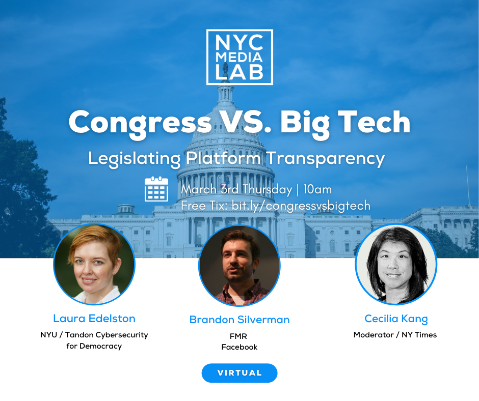 (Postponed) Congress vs. Big Tech - Can We Legislate Transparency