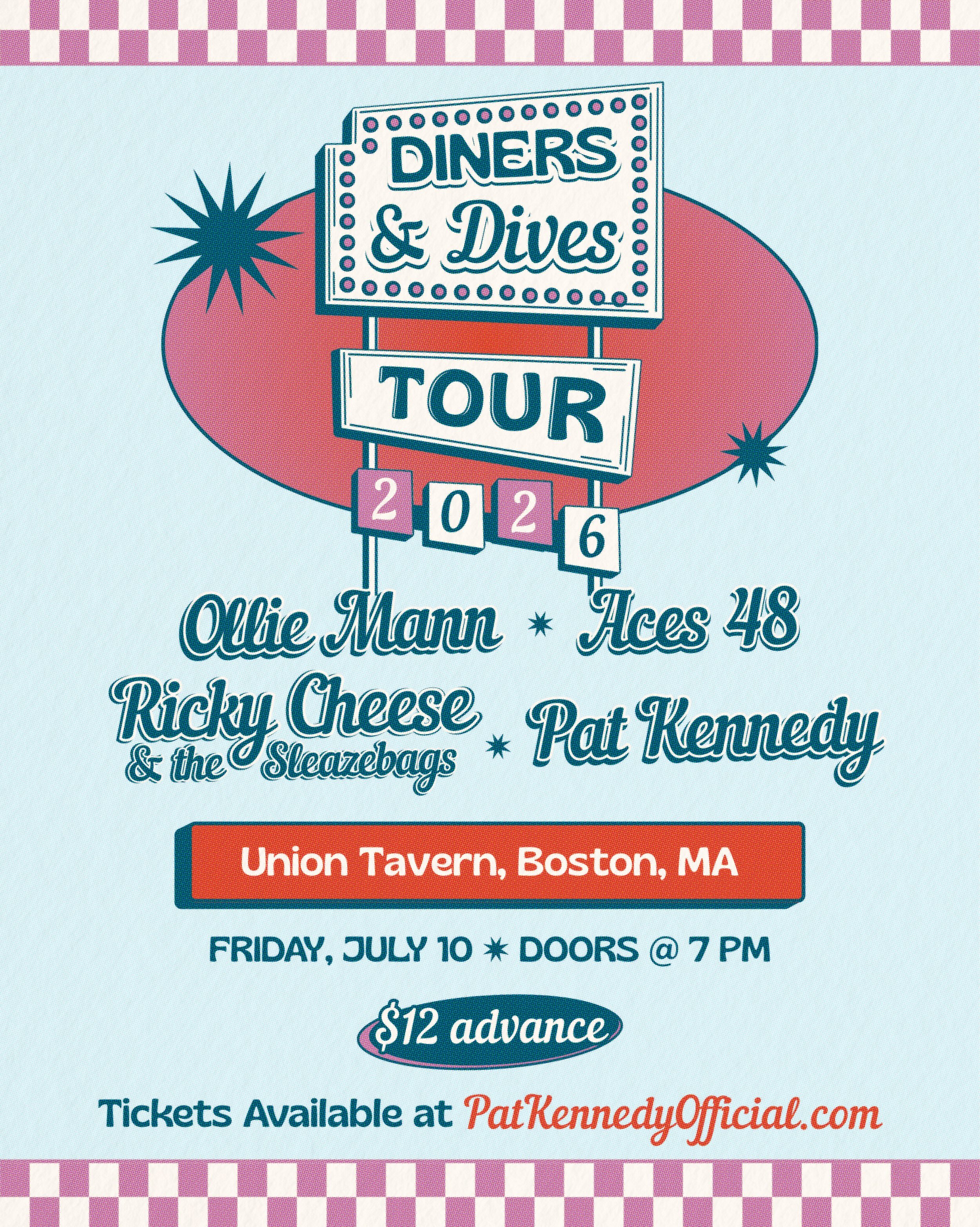 🚨THIS FRIDAY🚨
Ricky Cheese and the Sleazebags live July 10th at Union Tavern!
Supporting @patkennedyofficial
With an incredible line up 
@olliee.Mann
@aces48band 
🎟️ Tickets in bio
PULL UP ‼️
#rickycheese #band #livemusic #boston #cambridge