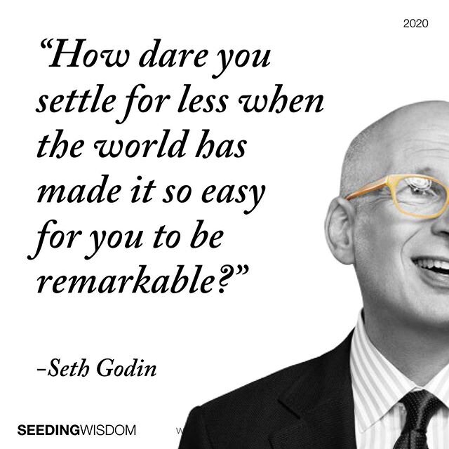 You can live your dreams... if you have any!  What is your 100%? What do you want? Go do it. Do it everyday until you get good at it. Then keep doing it until you become remarkable. Then, you might realize your dreams came true...
#sethgodin #Educati