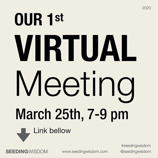 Time: Mar 25, 2020 07:00 PM Eastern Time (US and Canada)
Join Zoom Meeting
https://zoom.us/j/536080600?pwd=OCtoNzVPMVA3QTg2ZEliRlg3b1NpZz09
(Intergeneration interaction, tools and games to deal with quarantine, and ideas on how to make SW better for 