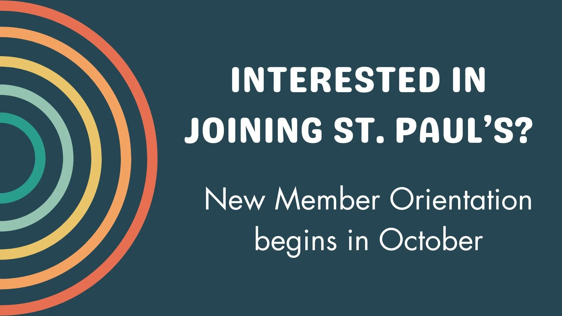 New Member Orientation