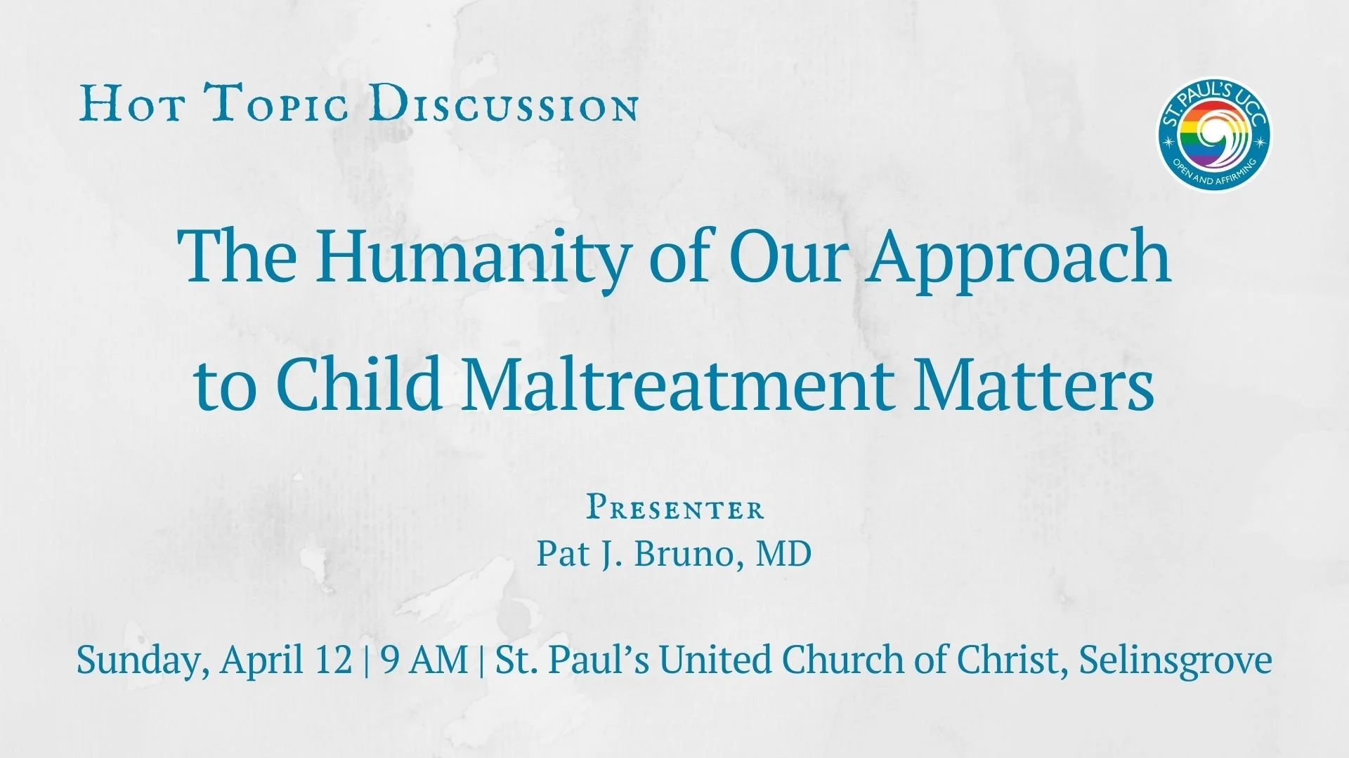 Hot Topic: The Humanity of Our Approach to Child Maltreatment Matters