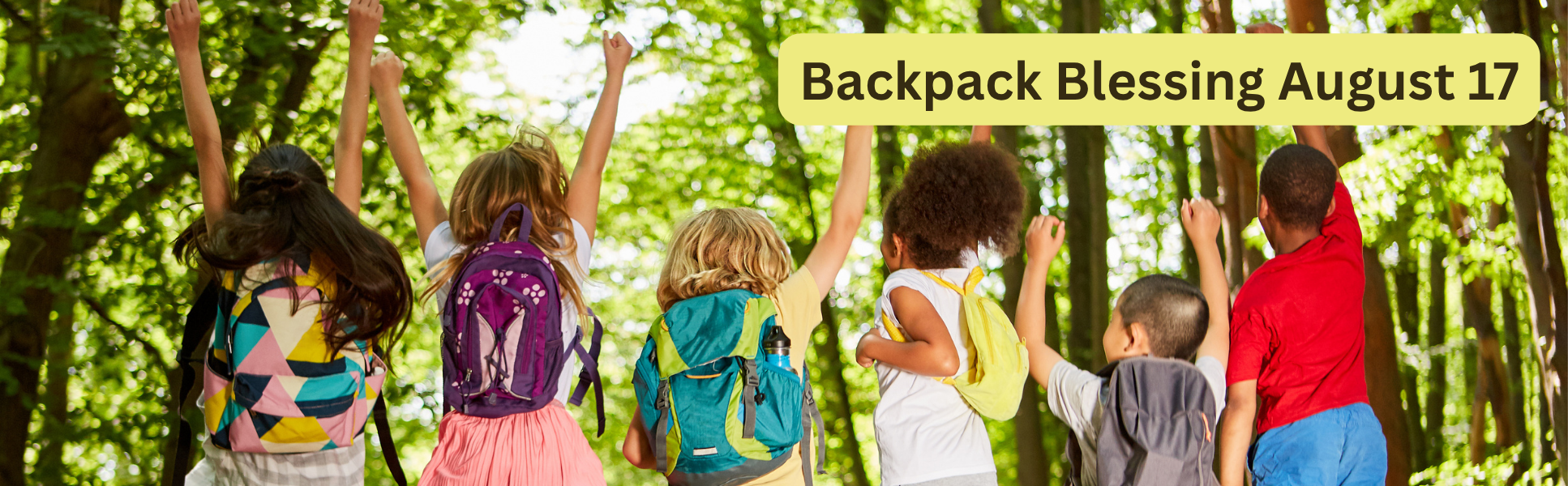 Blessing of the backpacks — St. Paul's UCC