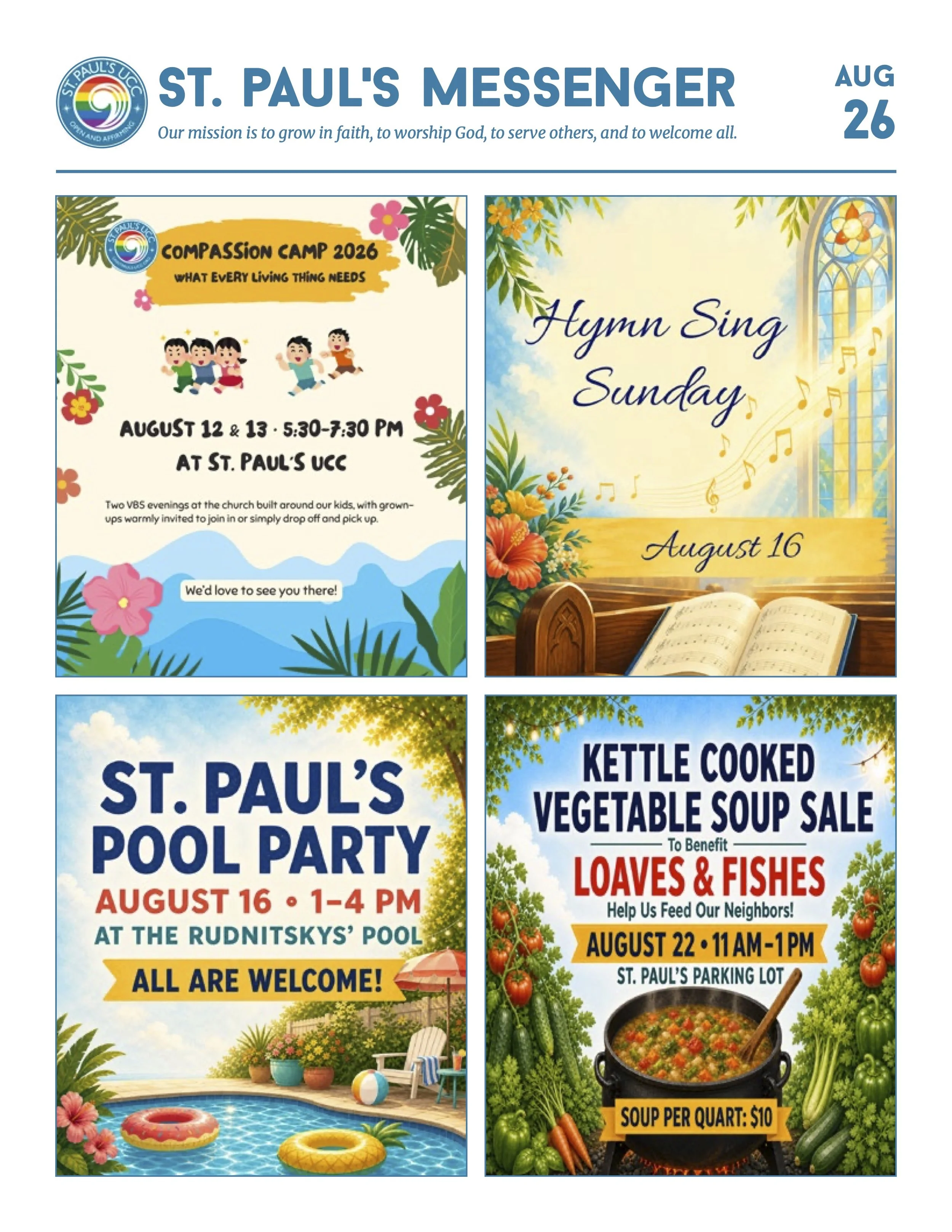 August 2026 newsletter