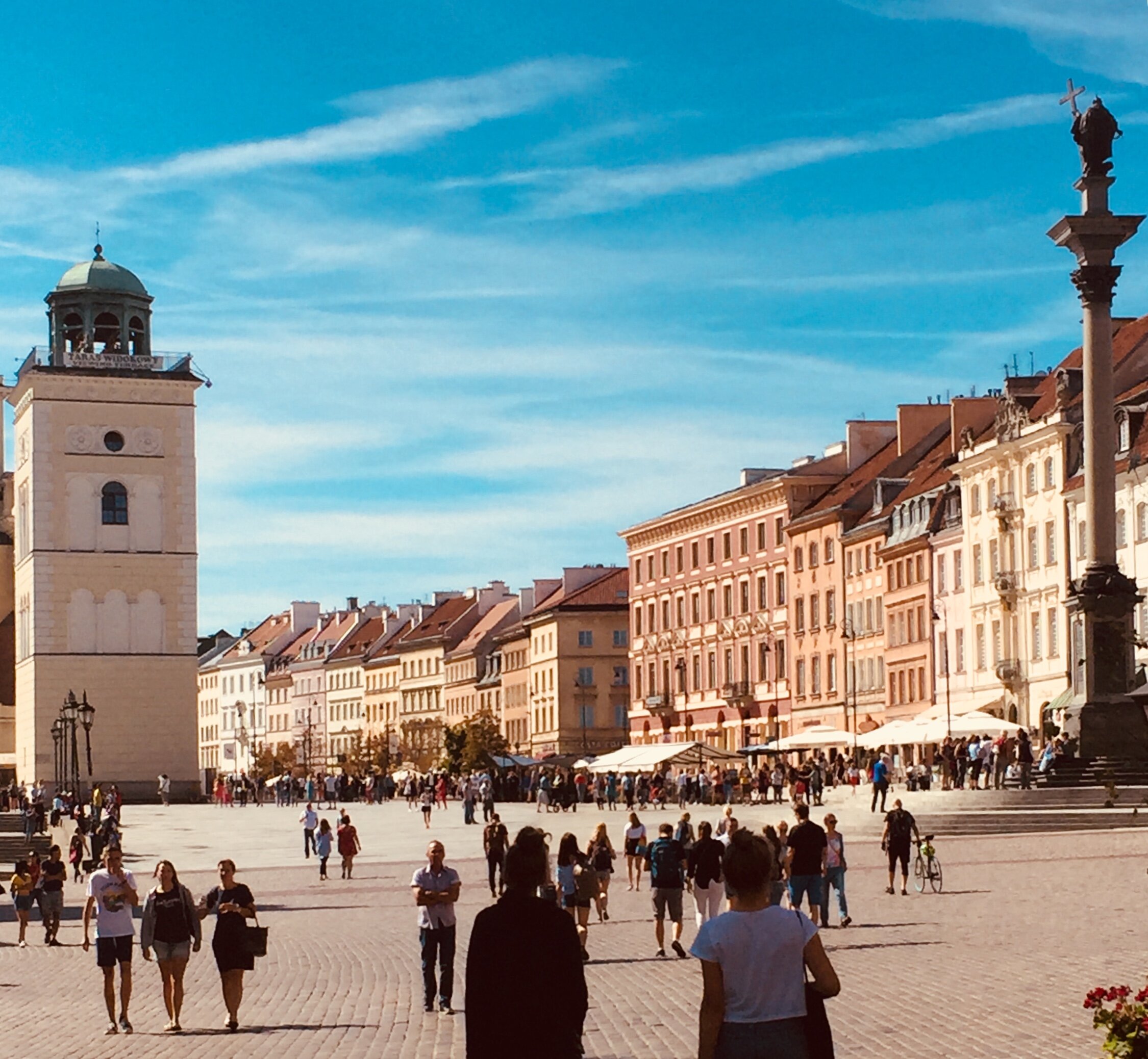 Nowy Swiat Street, main historic thoroughfare of Warsaw.