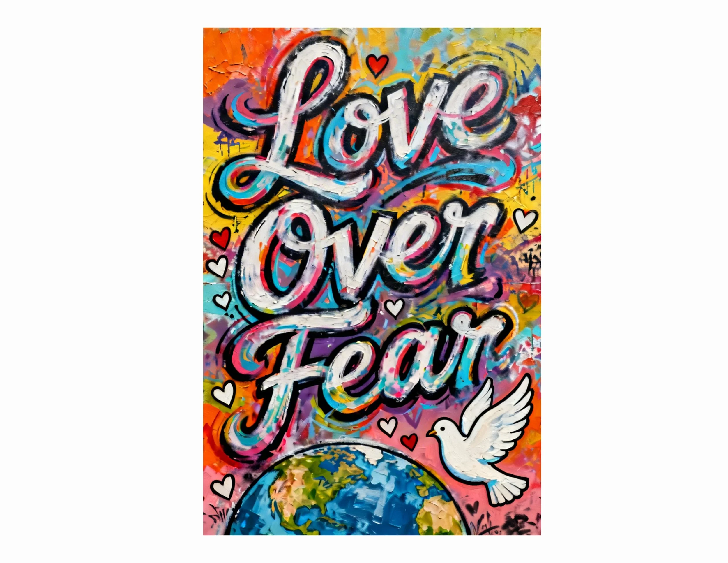 🌎💕 Love Over Fear: Guided Painting Workshop for ‘Yes Theory’ community 