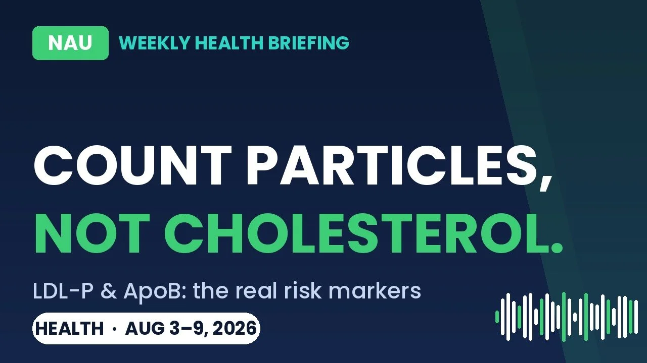 Count Particles, Not Cholesterol: What Last Week's Top Health Podcasts Said About Executive Longevity