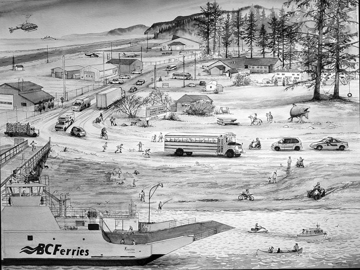 Transportation theme in Sandspit.