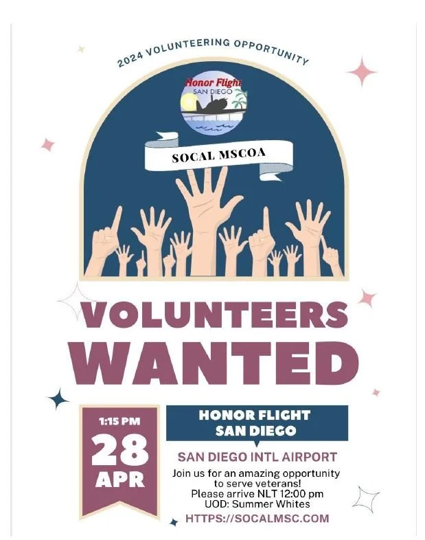 Honor Flight San Diego - Volunteers Wanted