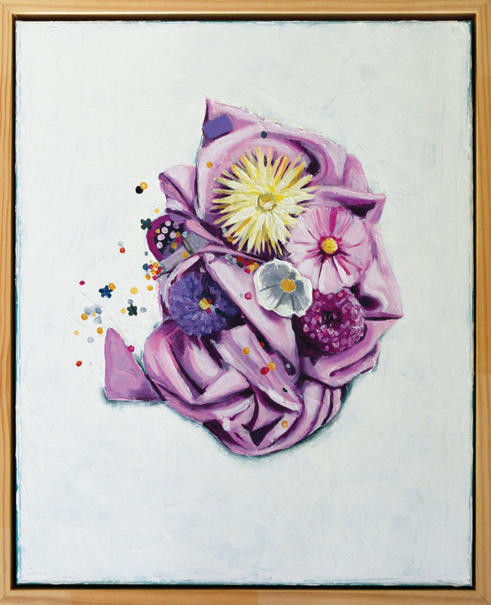 'When the parties over' $720.00NZD , Oil on canvas, Timber tray frame, 16 x 20 inches, available