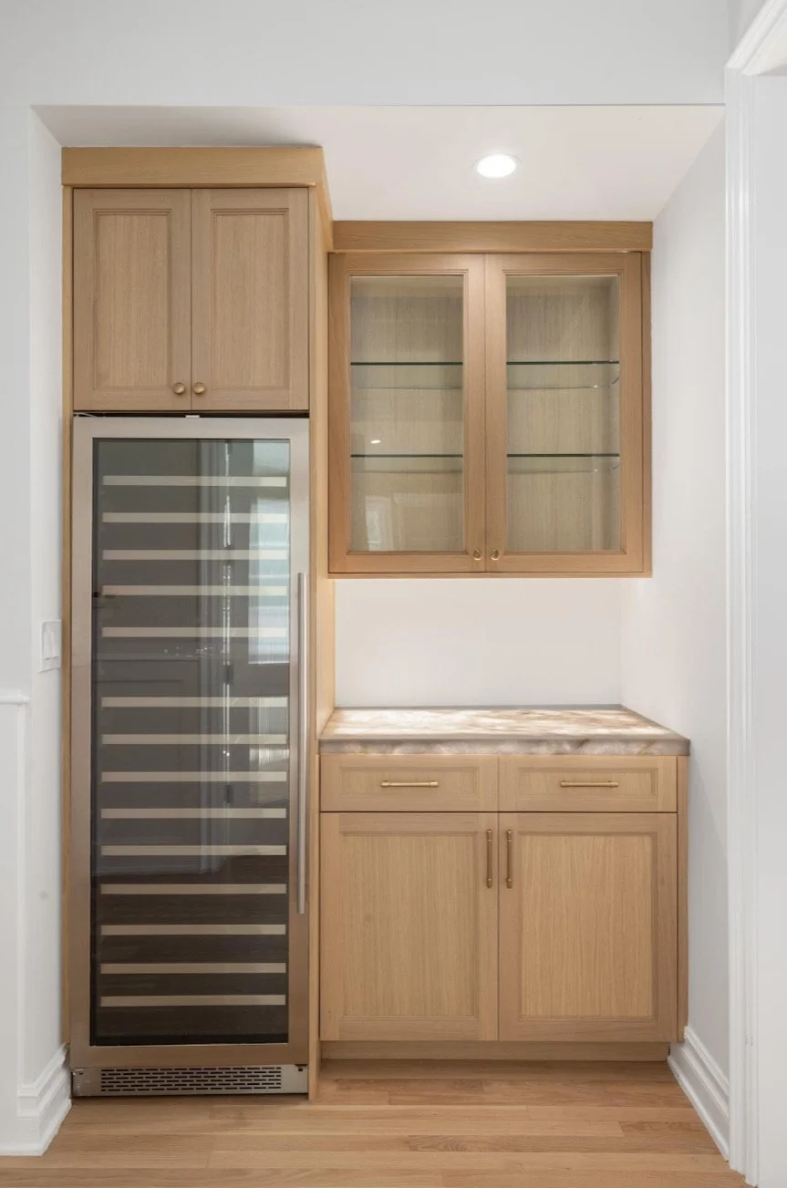 Custom wood cabinetry and millwork in Pacific Palisades home by Dawni Sawa Interiors