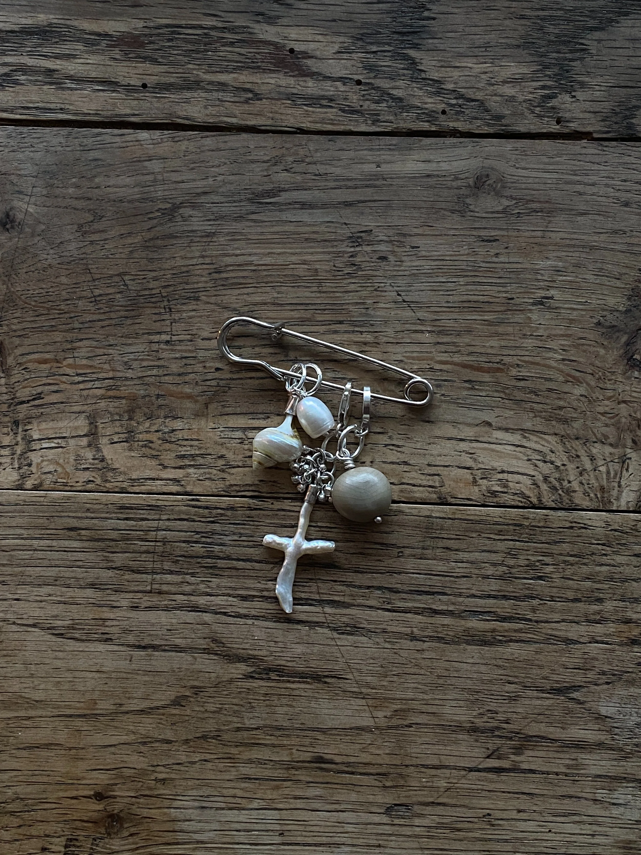 Palmworks sustainable salvaged reclaimed pearl necklace, handmade. wedding bridal couture commission jewellery made in brighton uk - sustainable handmade draped freshwater pearls