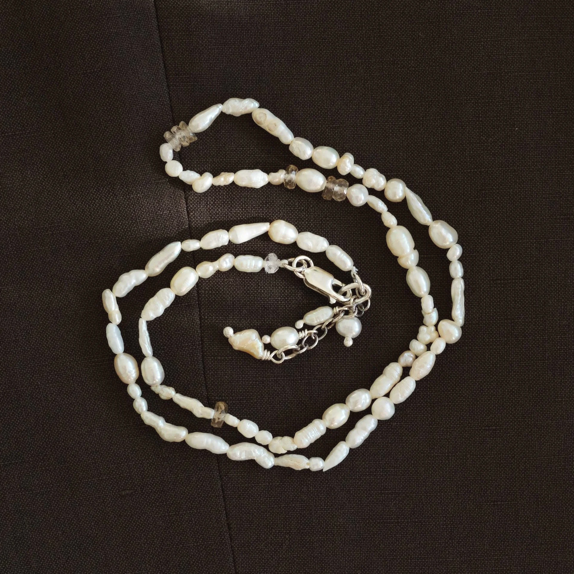 GATHERED pearl strand 07