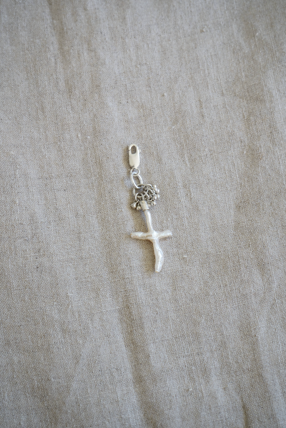 sustainable salvaged reclaimed pearl earrings bridal couture commission jewellery brighton london sustainable handmade draped freshwater pearls