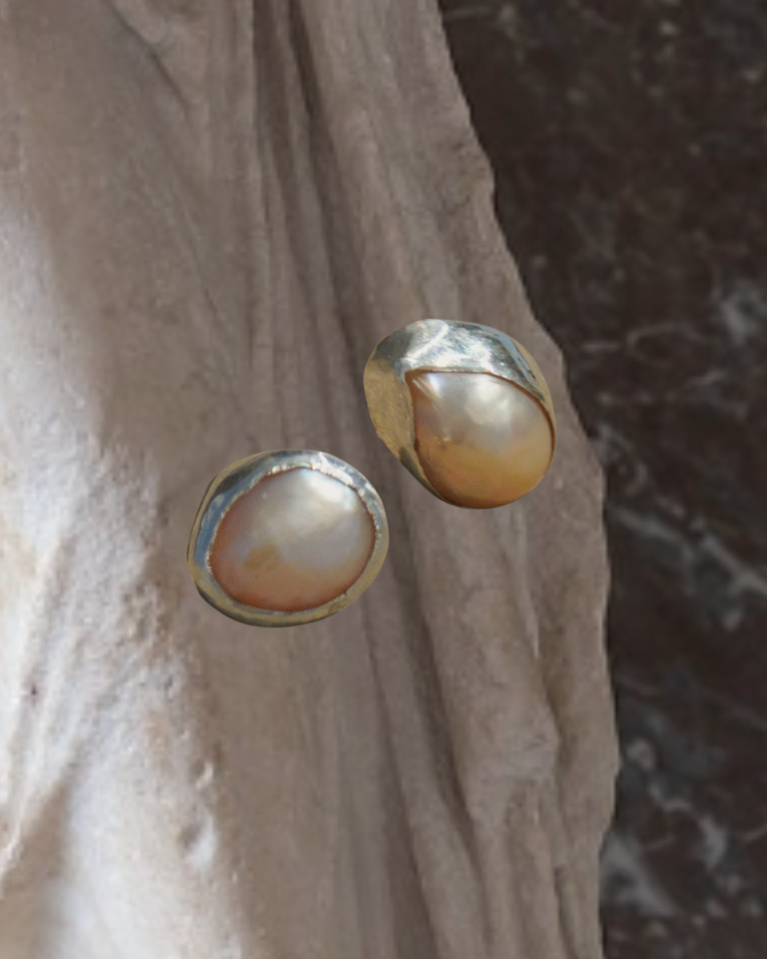 Renewed pearl studs - made to order