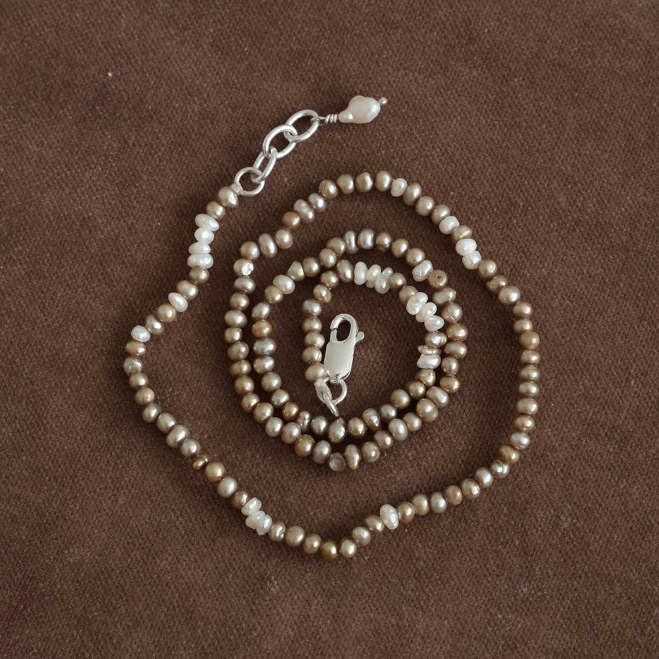 GATHERED pearl strand 09