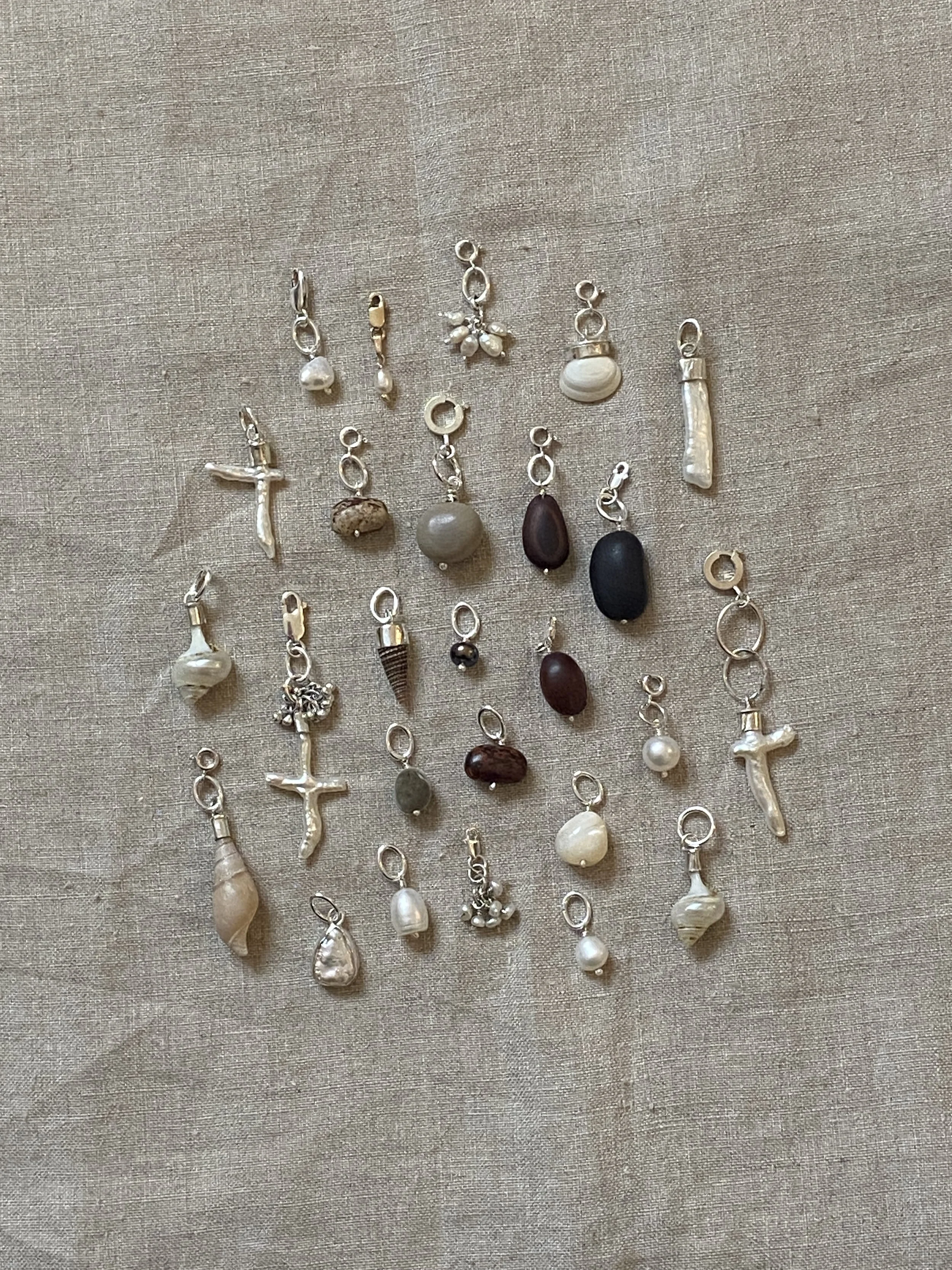sustainable salvaged reclaimed pearl earrings bridal couture commission jewellery brighton london sustainable handmade draped freshwater pearls