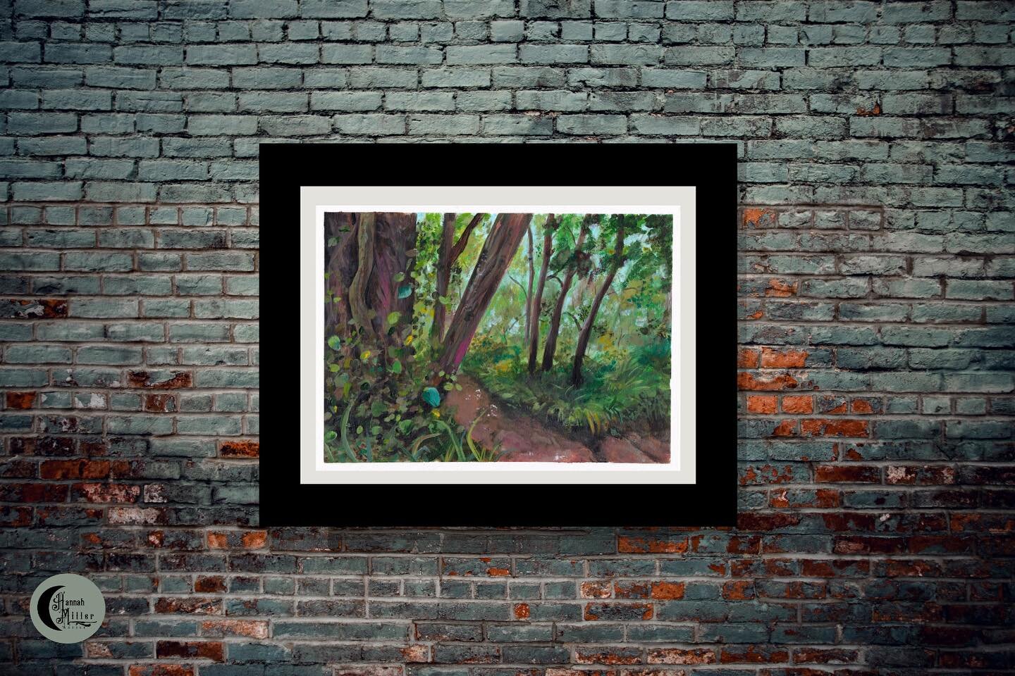 This is a serene and beautiful depiction of a place I recently visited called Newbourne Springs. 
The woodland is like a secret garden that is enclosed with over hanging trees such as oak, alder, hazel and hawthorn. The many winding streams creates a