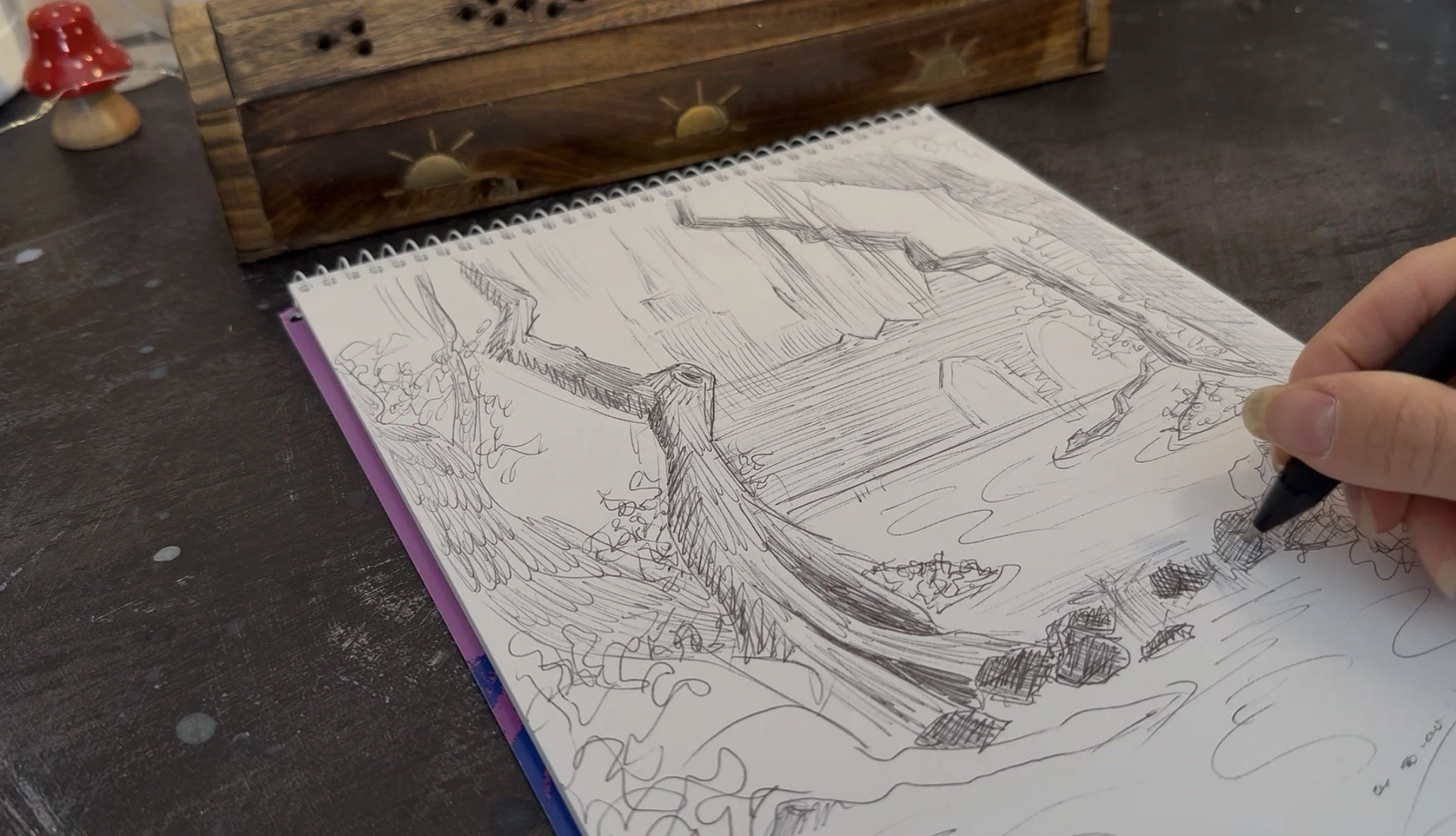 sketch of swamp castle