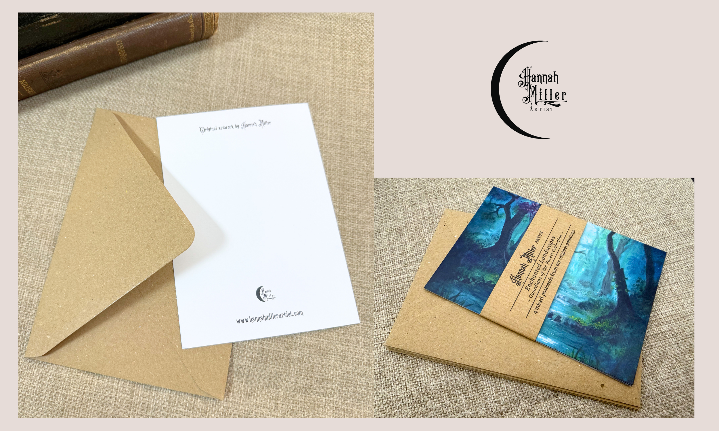 small postcard prints of enchanted forests