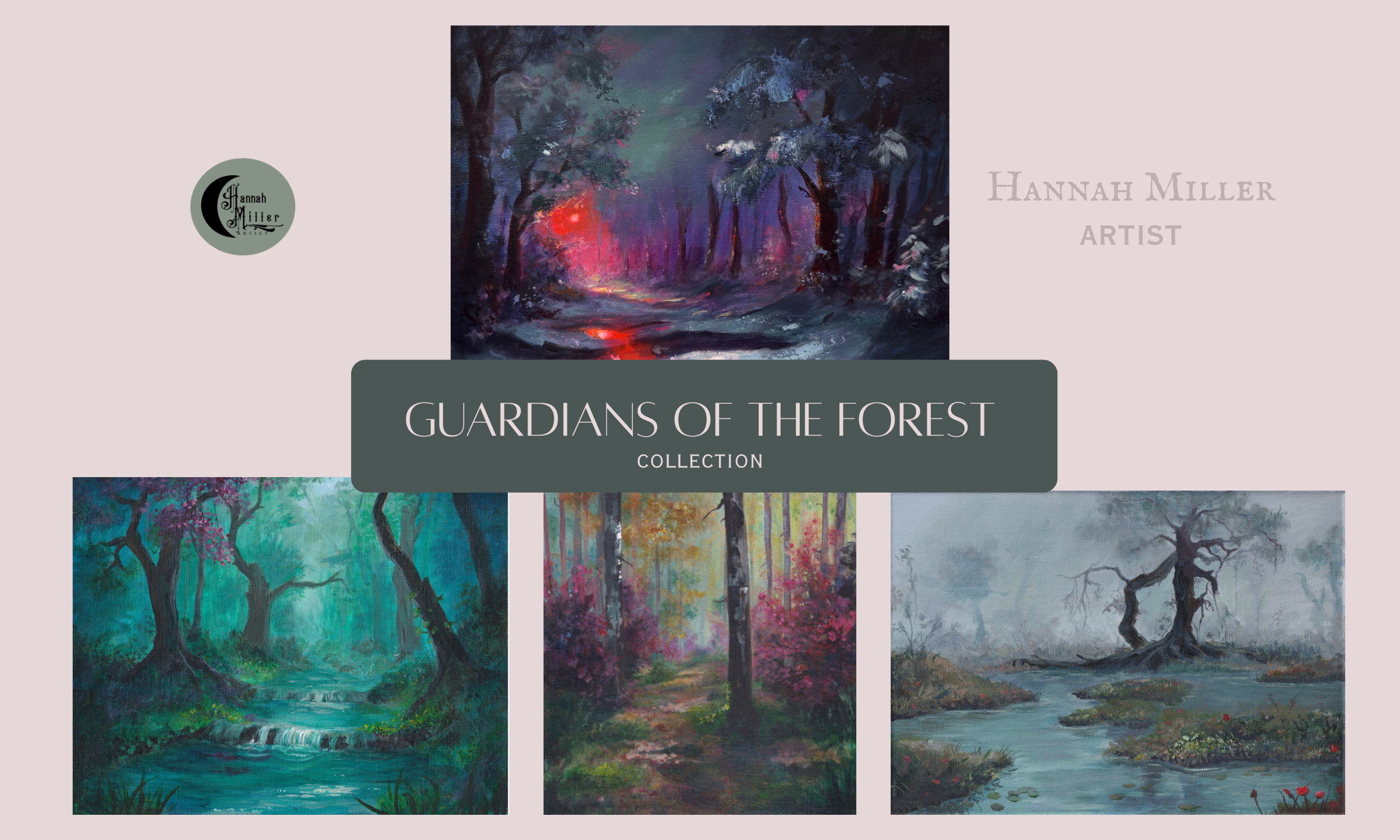 Enchanted Landscape Postcard Pack of 4