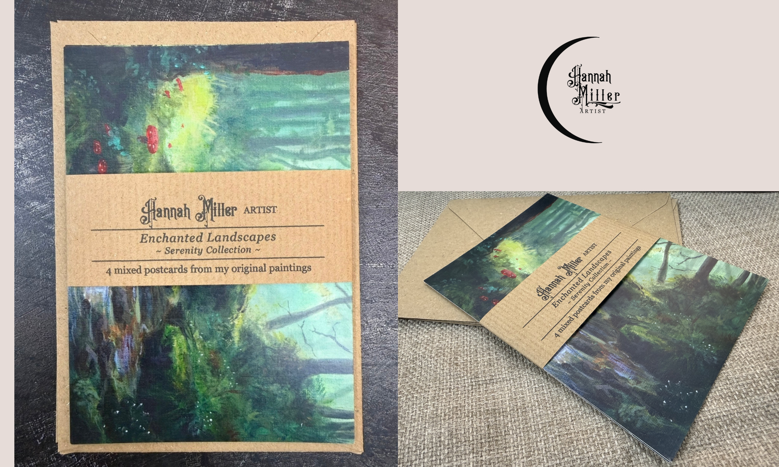 postcard set of original artwork