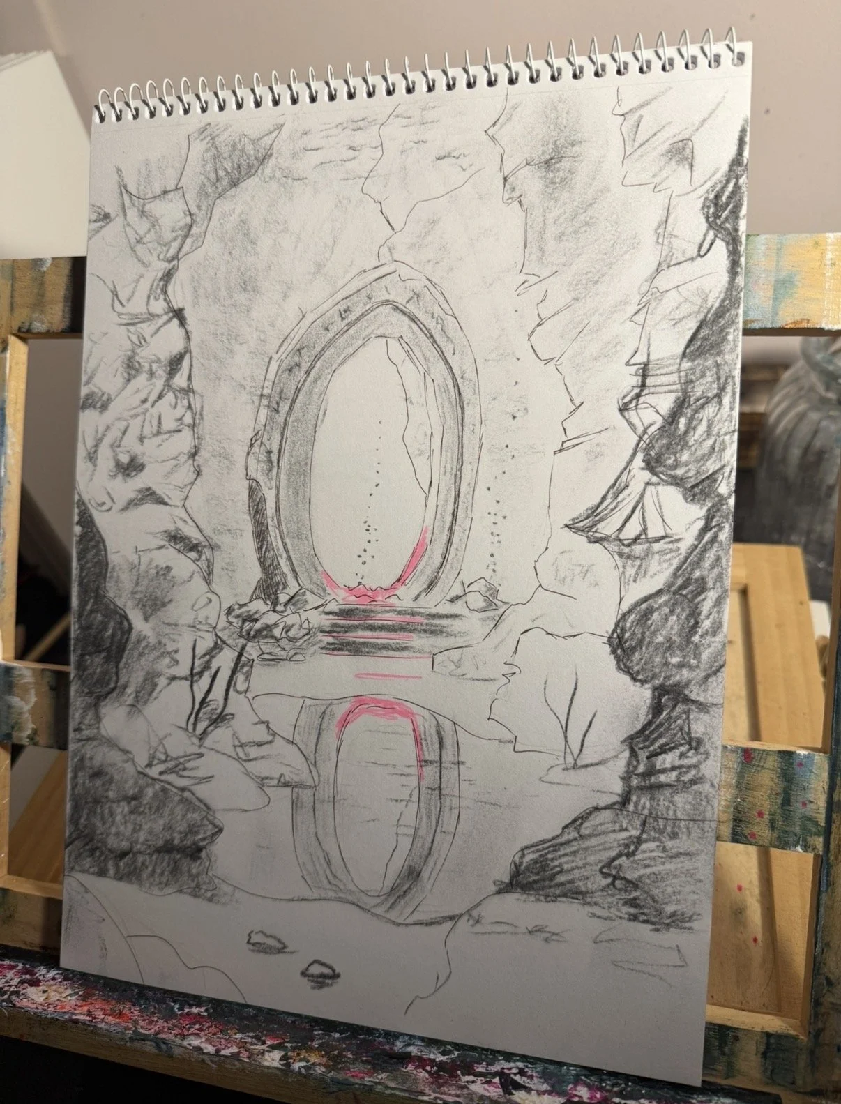 sketch of a fantasy portal