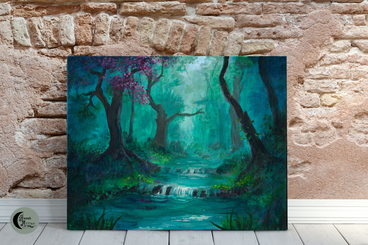 drk fantasy forest painting