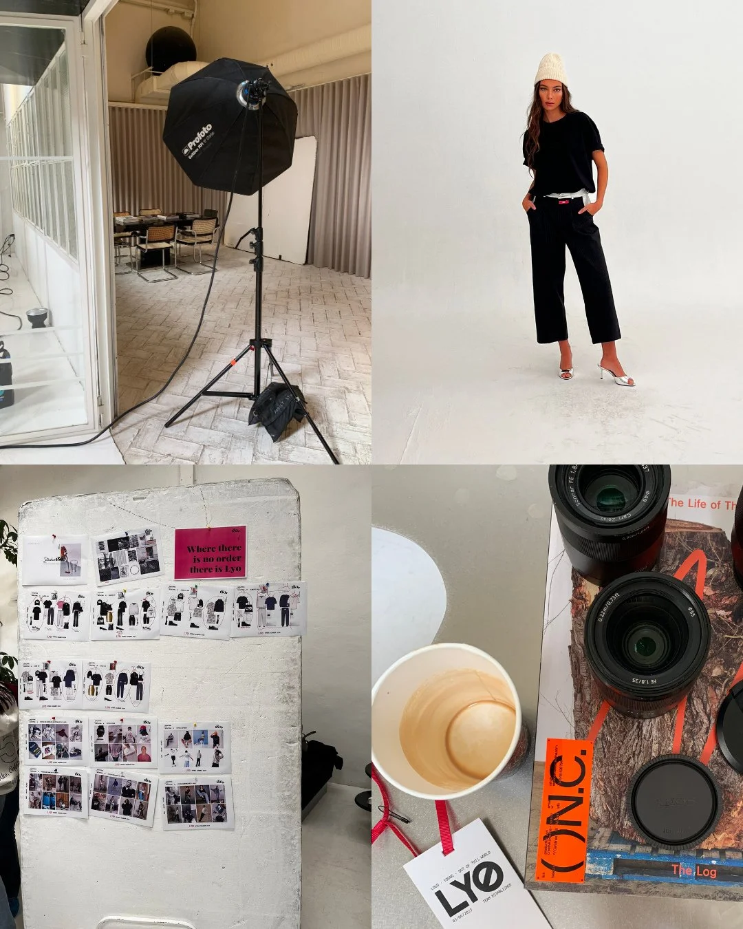 En muchos proyectos tambi&eacute;n nos encargamos de la producci&oacute;n completa del shooting.⁠
Trabajamos con fot&oacute;grafos, vide&oacute;grafos, maquillaje, estilismo y estudio.⁠
Coordinamos equipo, looks, planning y necesidades t&eacute;cnica