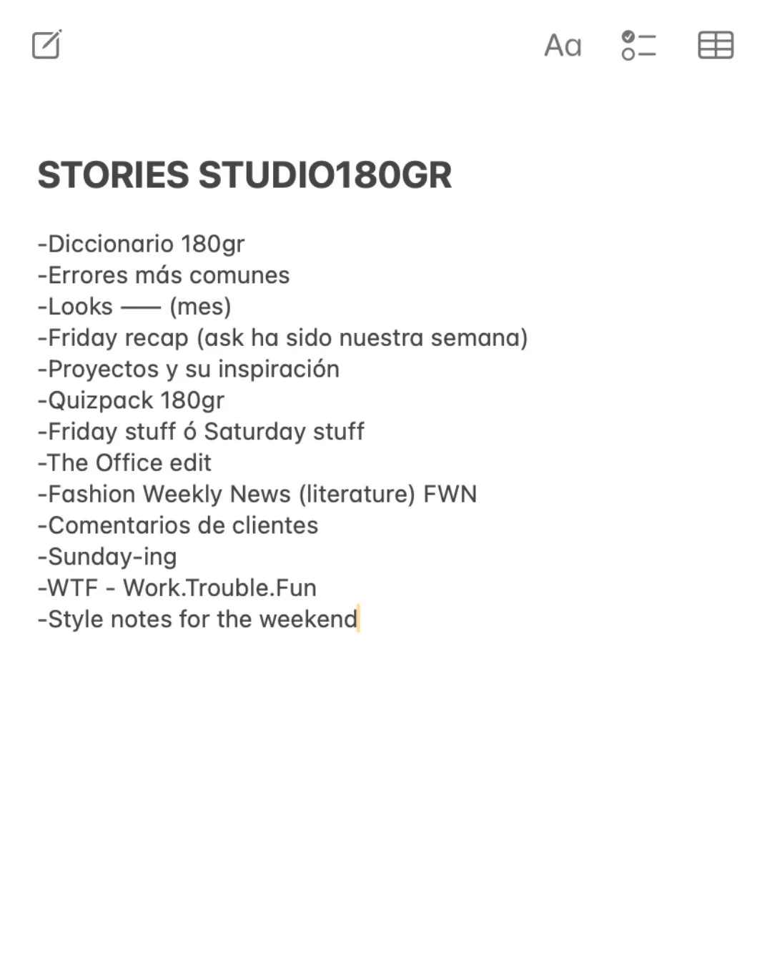 Preparar stories para el estudio siempre es un reto.⁠
Queremos ense&ntilde;ar lo que hacemos, c&oacute;mo trabajamos y dar contenido que realmente aporte: t&eacute;cnica, proceso, referencias, errores comunes, diccionario 180gr&hellip; pero la realid