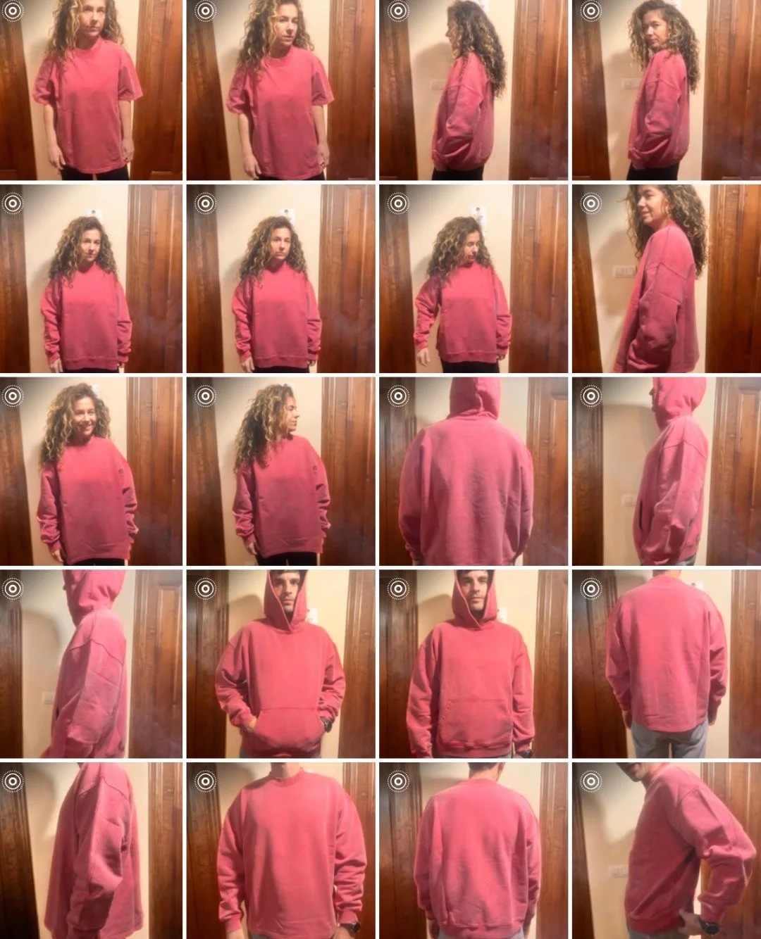 Esta captura de pantalla es de mi m&oacute;vil. Fotos de c&oacute;mo queda una prenda, en concreto de nuestra colecci&oacute;n de sudaderas y camisetas para personalizar de @basicstudio_blanks.⁠
El fitting nos sirve para comprobar que la prenda funci